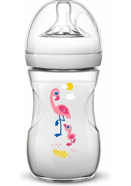 Philips Philips Avent Natural Pelikan Desenli Biberon 260 ml