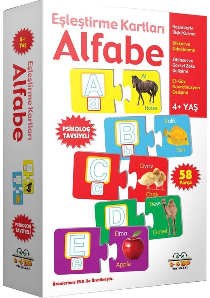 Alfabe - Eşleştirme Kartları -