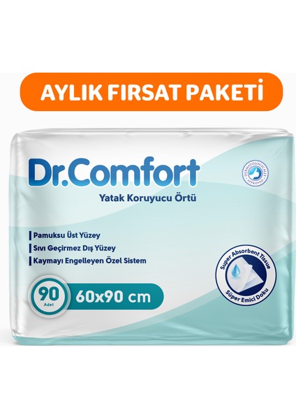 Dr Comfort 60X90 Yatak Koruyucu Örtü 30'lu 3 Paket 90 Adet