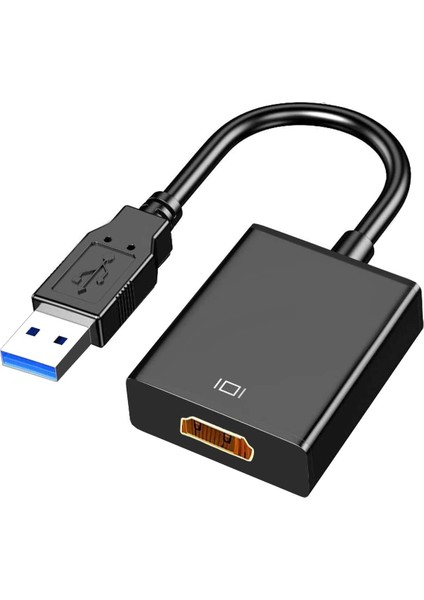 USB HDMI Dönüştürücü Kablo USB 3.0 To HDMI Çevirici Adaptör 1920x1080P@60Hz (Usb 3.0 Üzerinden)