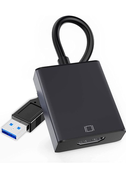 USB HDMI Dönüştürücü Kablo USB 3.0 To HDMI Çevirici Adaptör 1920x1080P@60Hz (Usb 3.0 Üzerinden)