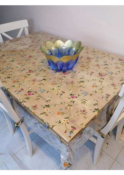 Elyaflı Pvc Muşamba - Desenli Silinebilir Masa Örtüsü