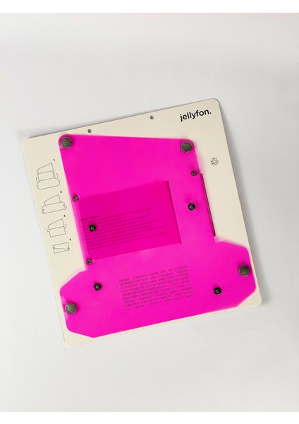 Jellyfon Askılı Şeffaf Telefon Çantası Pembe Minimal Hediye Tasarım Pvc Renkli Unisex Erkek Kadın fiyatları