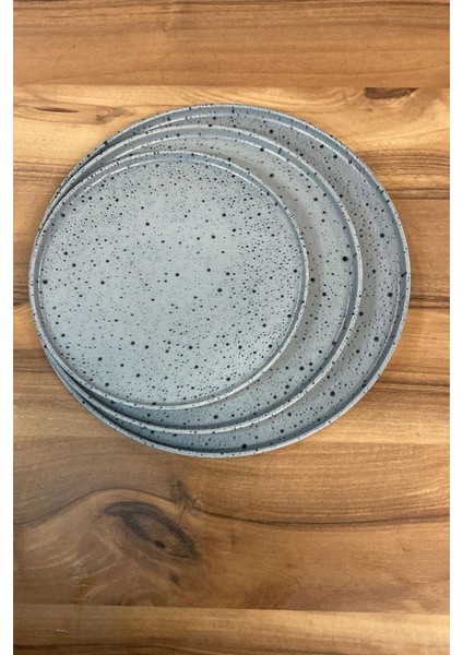 Rotondo Servis ve Pasta Sunum Tabağı Takımı 20 cm + 24 cm + 28 cm 3'lü