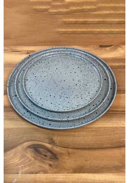 Rotondo Servis ve Pasta Sunum Tabağı Takımı 20 cm + 24 cm + 28 cm 3'lü
