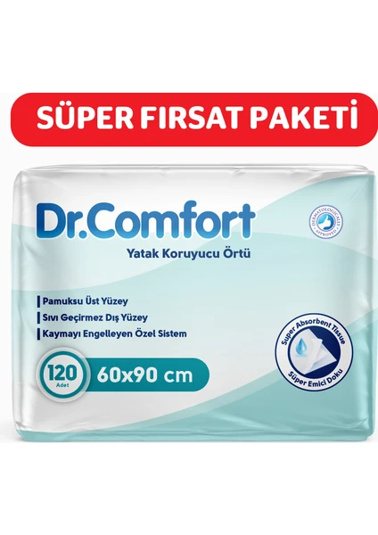 Dr.comfort 60X90 Yatak Koruyucu Örtü 30'lu 4 Paket 120 Adet