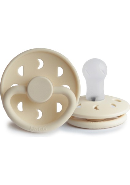 Frıgg Moon Phase Silikon Emzik - Cream 0-6 Ay