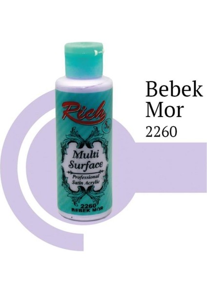 Rich Multi Surface 2260 Bebek Mor Akrilik Boya 130 cc