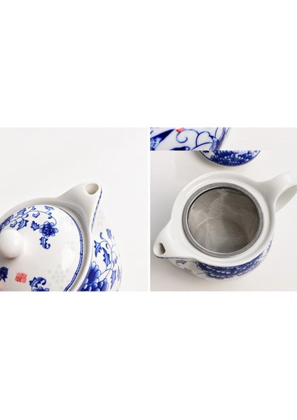 Mavi ve Beyaz Porselen Çaydanlık, Nefis Seramik Çaydanlık Su Isıtıcısı, Kung Fu Çay Seti, Porselen Teaware Çiçek Çay Potu | Çin Mavi | Çin Mavi Whitechinese Porselen Pot (Yurt Dışından)