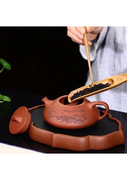 Ton Kepçe Çay Potu El Boyalı Peyzaj Mor Kil Çaydanlıklar Su Isıtıcısı Çince El Yapımı Çay Seti 200ML | Çaydanlıklar (Yurt Dışından) fiyatları