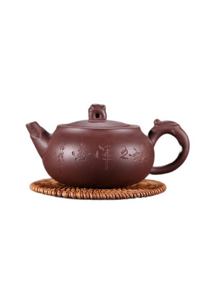 Çaydanlık Mor Kil Pot El Oyma Ejderha Kolu Çay Potu Zisha Su Isıtıcısı Teaset Çay Töreni Çay Aksesuarları Kung Fu Çay Seti | Çaydanlıklar (Yurt Dışından)