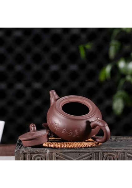 Çaydanlık Mor Kil Pot El Oyma Ejderha Kolu Çay Potu Zisha Su Isıtıcısı Teaset Çay Töreni Çay Aksesuarları Kung Fu Çay Seti | Çaydanlıklar (Yurt Dışından) fırsatları
