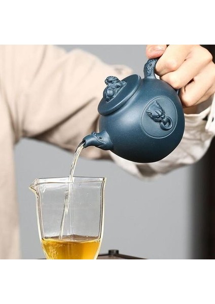 Yaratıcılık Yixing Mor Kil Çaydanlık Ham Ore Azure Çamur Ev Çay Potu Zisha Filtre Güzellik Su Isıtıcısı Çin Çay Seti Aksesuarları | Çaydanlıklar (Yurt Dışından) modelleri