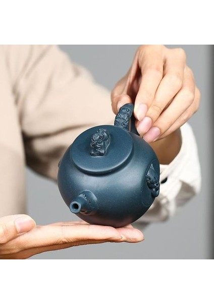 Yaratıcılık Yixing Mor Kil Çaydanlık Ham Ore Azure Çamur Ev Çay Potu Zisha Filtre Güzellik Su Isıtıcısı Çin Çay Seti Aksesuarları | Çaydanlıklar (Yurt Dışından) fırsatları