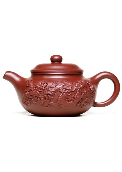 Kil Kabartmalı Ejderha Çaydanlık Yaratıcı El Yapımı Kung Fu Su Isıtıcısı Retro Ofis Çaydanlık Hediye Çin Teaware | Çaydanlıklar (Yurt Dışından)