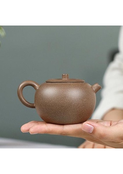 Yixing El Yapımı Mor Kil Çaydanlık Topu Şekilli Demlik Çay Potu Kettle Çin Ünlü Zisha Teaware Çay Töreni Hediyeler | Çaydanlıklar (Yurt Dışından)