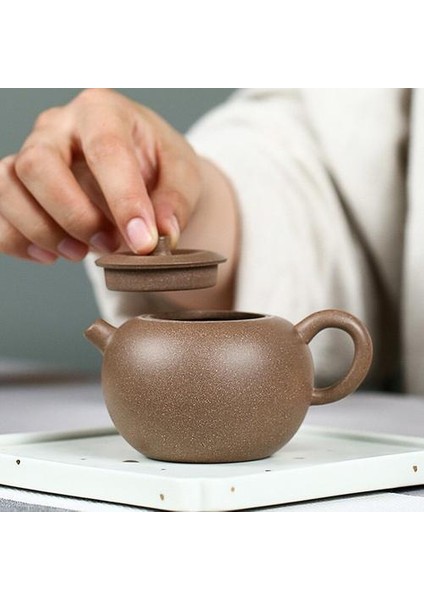 Yixing El Yapımı Mor Kil Çaydanlık Topu Şekilli Demlik Çay Potu Kettle Çin Ünlü Zisha Teaware Çay Töreni Hediyeler | Çaydanlıklar (Yurt Dışından)