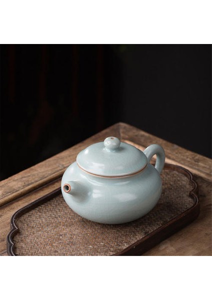 225ML Ru Fırın Çömlek Çaydanlık Kişisel El Yapımı Seramik Top Delik Filtre Demlik Tieguanyin Teaware Çay Makinesi | Çaydanlıklar (Yurt Dışından) fiyatları