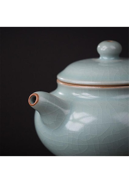 225ML Ru Fırın Çömlek Çaydanlık Kişisel El Yapımı Seramik Top Delik Filtre Demlik Tieguanyin Teaware Çay Makinesi | Çaydanlıklar (Yurt Dışından) indirimleri
