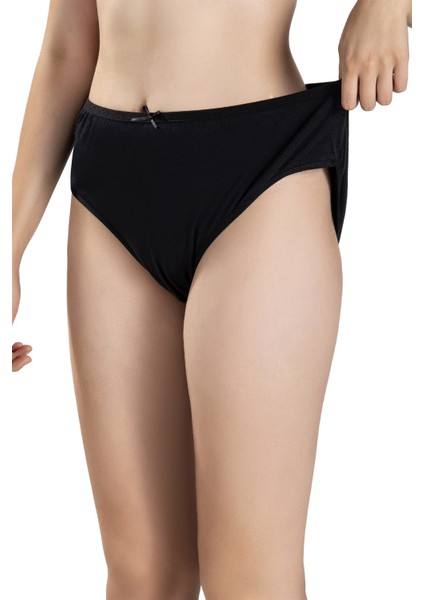 Kadın Siyah Pamuklu Likralı Büyük Beden 3'lü Külot 642 fiyatları