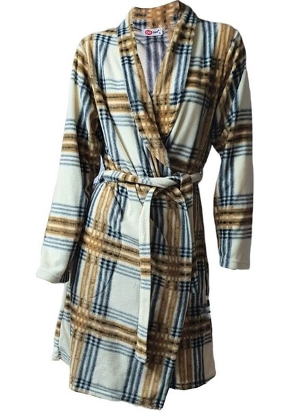 22303 Cepli Desenli Kışlık Polar Bayan Sabahlık fiyatları