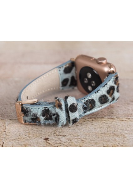 Apple Watch Uyumlu Deri Kordon 42-44-45MM Slim Leopar LEO56 fiyatları