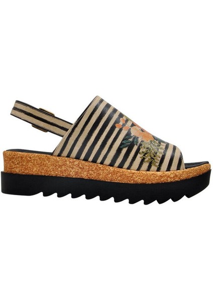 Kadın Vegan Deri Bej Kalın Taban Sandalet - Dreamer Tasarım fırsatları