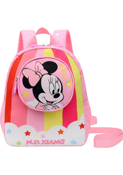 Ivy Stationery Minnie Mouse Temalı Okul Çantası Pvc Sırt Çantası - Pembe (Yurt Dışından)