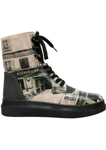 Kadın Vegan Deri Siyah Uzun Bot - La Vie Parisienne Tasarım fırsatları