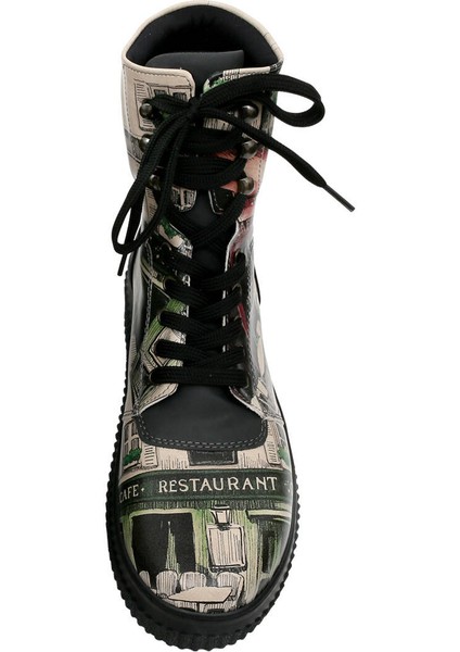 Kadın Vegan Deri Siyah Uzun Bot - La Vie Parisienne Tasarım indirimleri