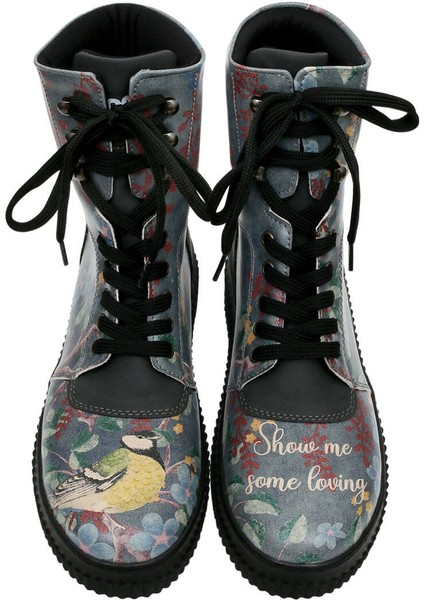 Kadın Vegan Deri Siyah Uzun Bot - Show me Some Loving Tasarım fiyatları