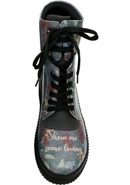 Kadın Vegan Deri Siyah Uzun Bot - Show me Some Loving Tasarım indirimleri