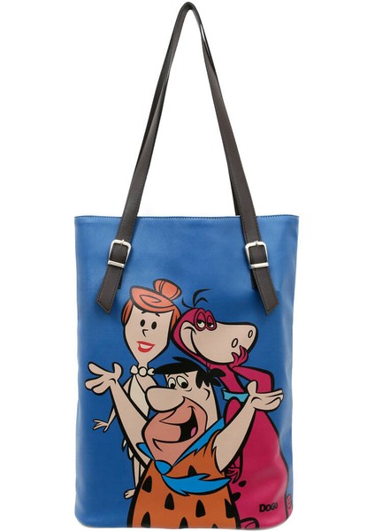 Kadın Vegan Deri Mavi Omuz Çantası - Warner Bros Family Rocks Tasarım