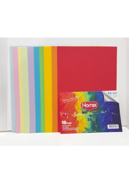 HKA-4033 Renkli Fotokopi Kağıdı 30 Lu