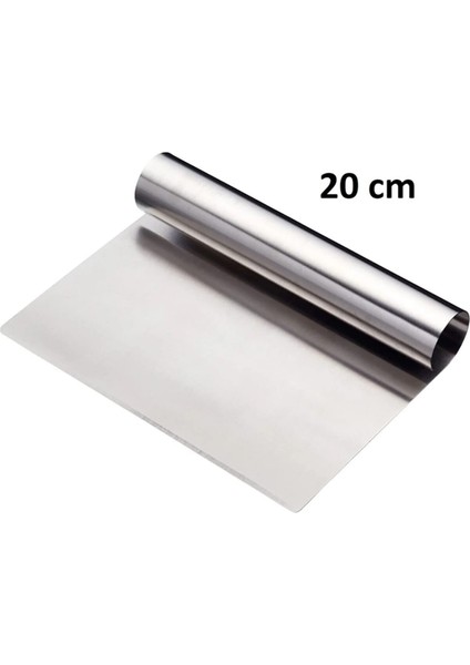 Intime - Çelik Spatula Hamur Kazıyıcı Pasta Sıvama Aparatı 20 cm Sıvama Aparatı 20 cm