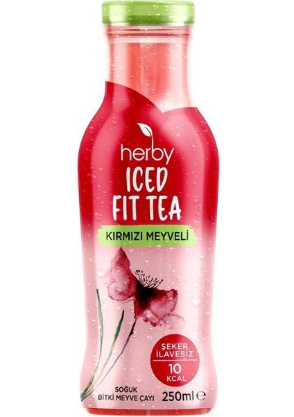 Soğuk Çay Şeker İlavesiz 24'lü Iced Fit Tea Kırmızı Meyveli 250 ml