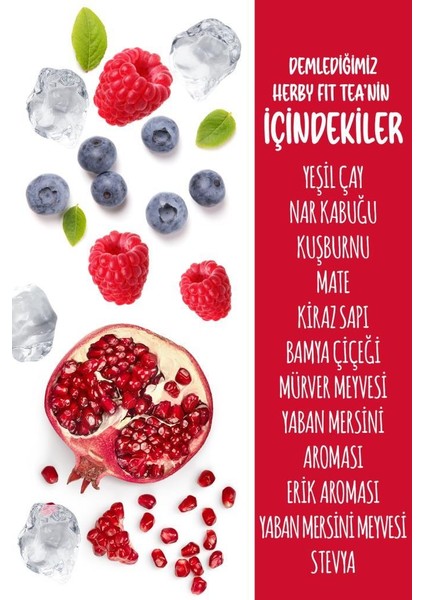 Soğuk Çay Şeker İlavesiz 24'lü Iced Fit Tea Kırmızı Meyveli 250 ml