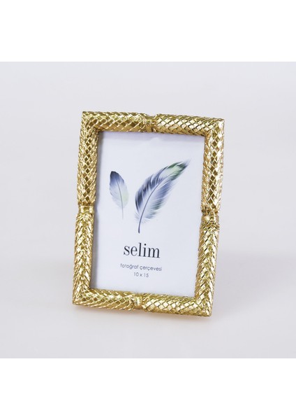 10 x 15 cm Zena Çerçeve Altın