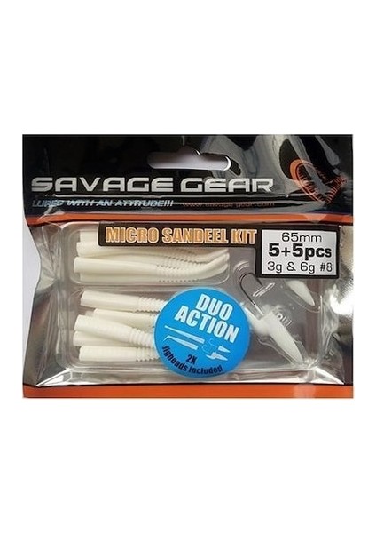 Savage Gear Lrf Micro Sandeel Kit 12 Adet(1+1.5+5) Suni Yem