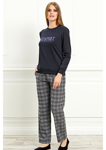 Kadın Uzun Kol Pijama Takımı 09-940