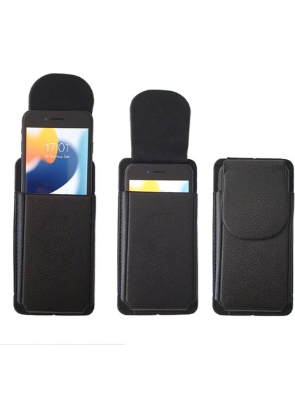 Kemere Takılan iPhone 8 Telefon Kılıfı Bel Kemer Kılıfları Kapaklı Mıknatıslı