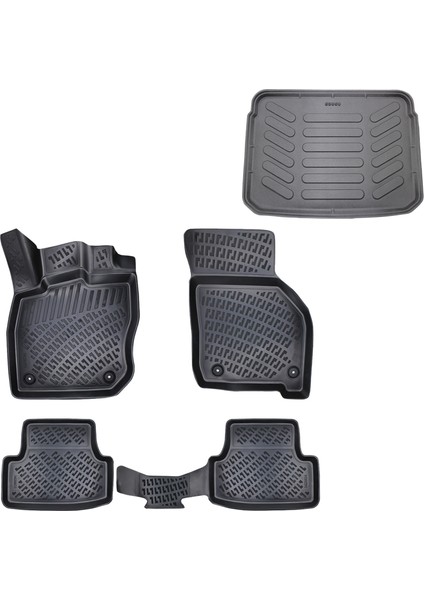 Audi A3 Hb Paspas + Bagaj Havuzu Paspası 2020 Sonrası