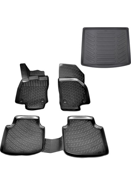 Tiguan 3D Paspas + Alt Bagaj Havuzu 2016-2020 Arası