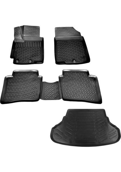 Accent Blue 3D Havuzlu Paspas+Bagaj Havuzu 2011-2020 Arası