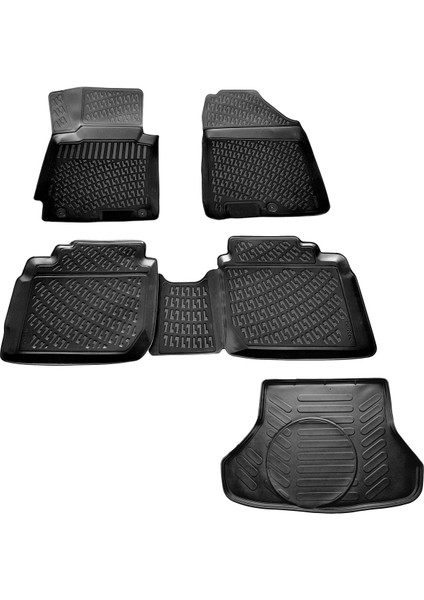 Kia Cerato 3D Havuzlu Paspas + 3D Bagaj Havuzu 2016-2020 Arası