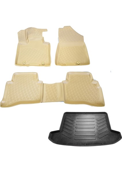 Tucson Bej 3D Havuzlu Paspas+Bagaj Havuz 15-2020 Arası