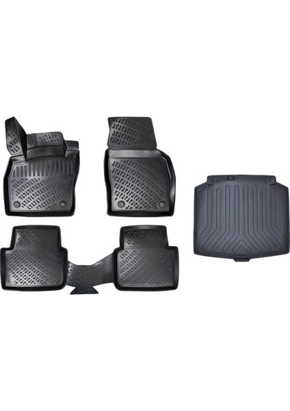 Skoda Scala 3D Havuzlu Paspas+Bagaj Havuzu 2020 Sonrası