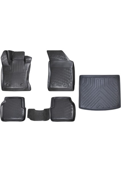 Jeep Compass 3D Havuzlu Paspas+Bagaj Havuzu 2017 Sonrası