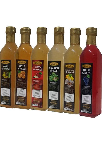 Sirke Seti Cam Ambalaj 6 x 500 ml
