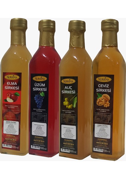 Sirke Seti Cam Ambalaj 4 x 500 ml